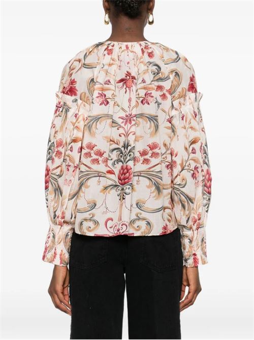 Floral print shirt FARM RIO | 345086SNAKESCARVESBLACK26097